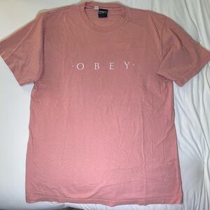 Obey Men's Coral Short Sleeve Tee